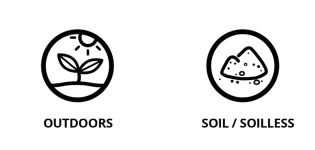 OUTDOORS, SOIL AND SOILLESS