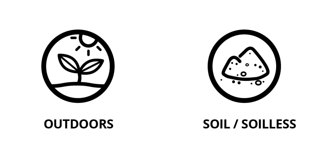 Outdoors Icon, Soil and Soilless Icon